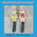 Cutely Keramik-Kaninchen mit Edelstahl-Löffel mit Keramik-Griff geformt
